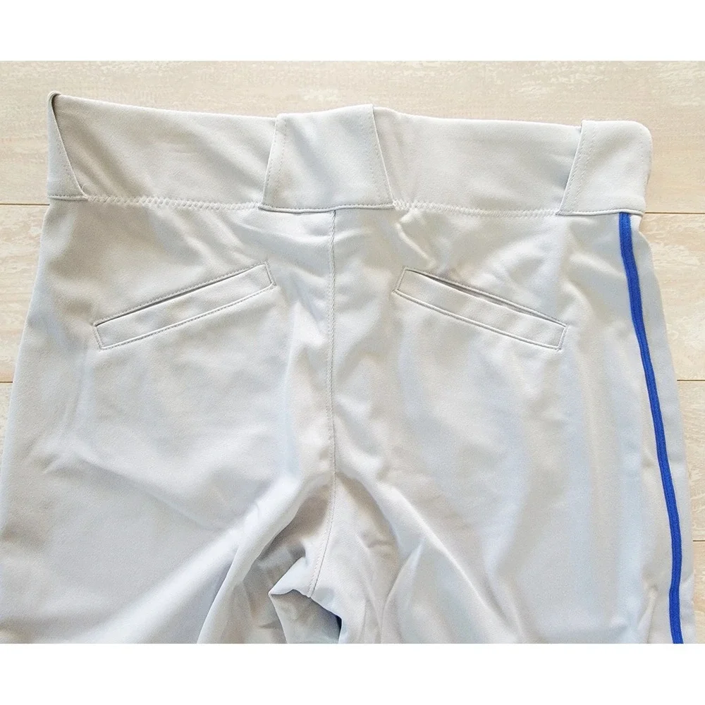Nike Mens Team Vapor Select‎ Baseball Pants Grey Blue BQ9021-055 Large NWT